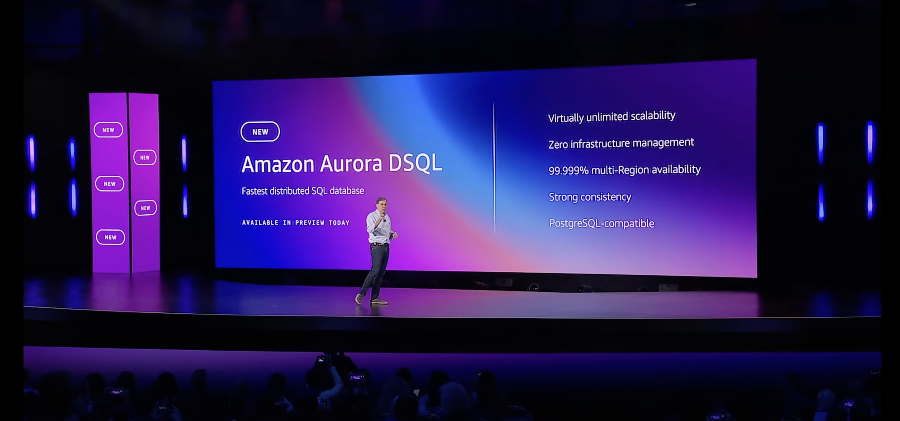 Aurora DSQL announcement by Matt Garman